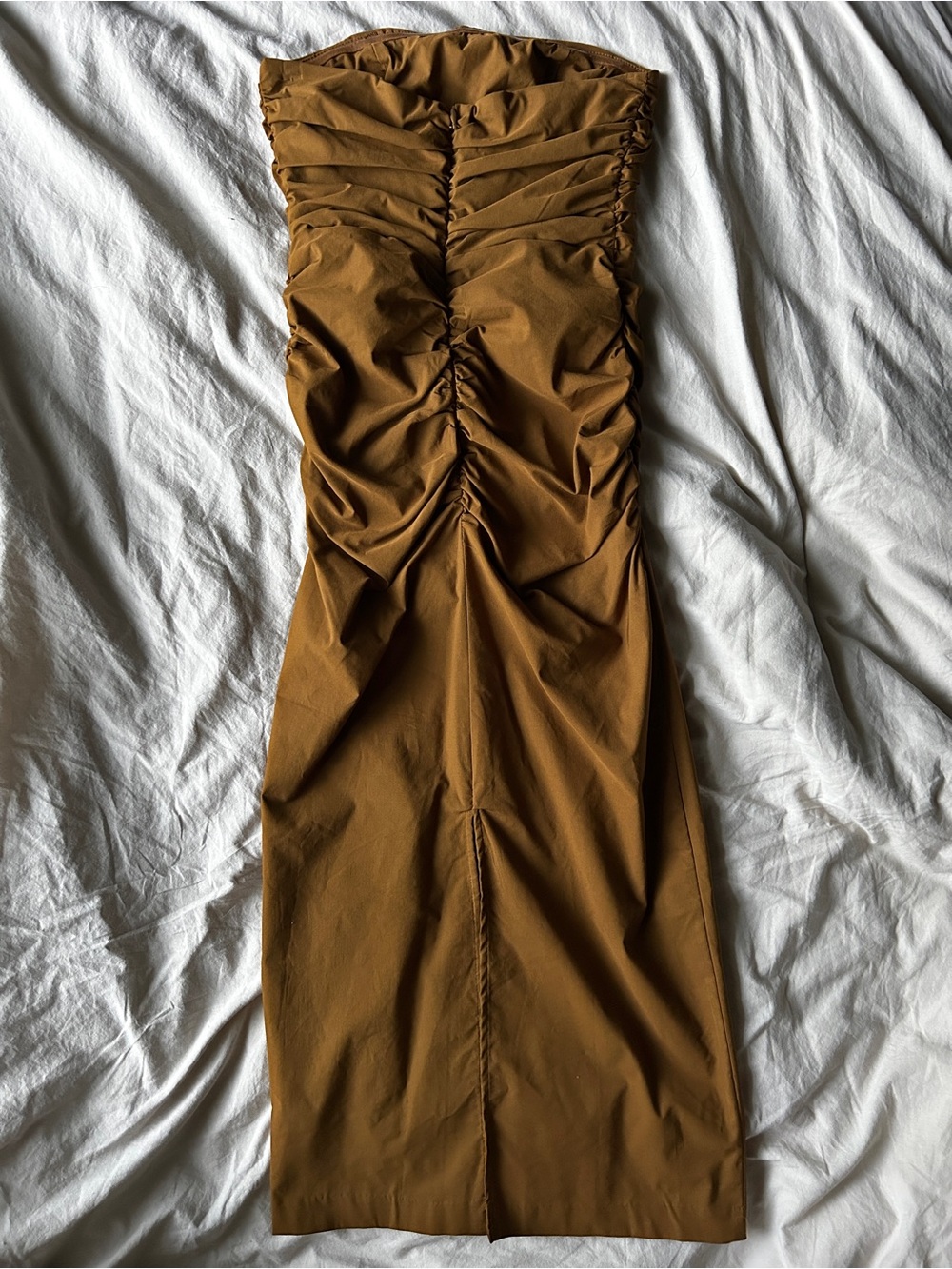 Anthropologie Strapless Ruched Dress Small NwT - Picture 4 of 4